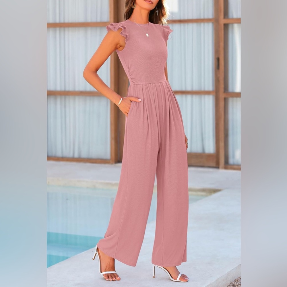 Elegant Pink Jumpsuit